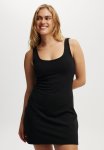 Cotton On Bella Scoop MINI Dress - Black
