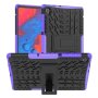 For Lenovo M10 Plus / Tab K10 Tire Texture Tpu + PC Tablet Case Purple