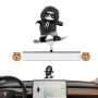 Creative Slidable Skateboard Bear Car Interior Control Screen Decoration Compatible With 2017-2026 Tesla Model Y/3/CYBERTRUCK Ac