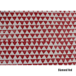 Red Printed Kitchen Glove - Diamond
