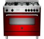 La Germania AMS95C61LBVI Stainless Steel Automatic Gas Stove With Oven 5 Burners