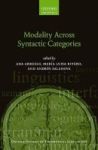 Modality Across Syntactic Categories Hardcover