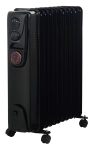 Alva 11 Fins 2500W Oil-filled Electric Heater Timer Function Glossy Black 12 Month Warranty