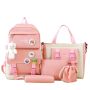 Fashionable Large-capacity Five-piece Backpack For Middle School Students