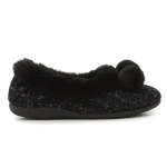 Chloe Slipper - Black - 8