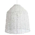 Bell Woven Pendant Light White - 65CM H X 60CM Dia