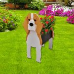 Strolfay Beagle Dog Planter Plant Pots Cute Dog Flower Planter Gifts For Pet Lovers Unique Animal Plant Pots Office Indoor Outdo
