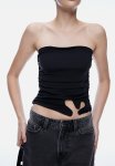 Cut-out Bandeau Top - Black