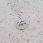 Jess Personalized Sweet 16 Necklace Stainless Steel Silver Gold Or Rose Gold Ready In 3 Days