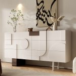 Modern Luxury Wood Living Cabinet Room Furniture Mdf Solid Hand