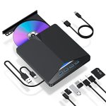 External Cd dvd Drive For Laptop 7 In 1 USB 3.0 DVD Player Portable Cd dvd Burner Cd Rom External DVD Drive For Laptop Compatibl