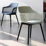 Lyric Fabric Tub Chair - Black Metal Legs - Coffee