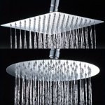 1PC Adjustable Arm Shower Head 10.16 15.24 20.32 25.4 30.48 Cm High Pressure Stainless Steel Rainfall Showerhead Water-saving Ba