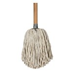Round Mop Metal Socket – Varnished Handle