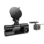 Smart 3-CAMERA Car Dvr Discreet Installation App Control & Wide-angle View
