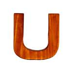 U-shape 2 Candle Holder - Cognac
