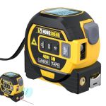 The Ruler 3-IN-1 Measuring Tape Tools Tape Measure 3-IN-1 Rangefinder With LED Display 3 In 1 Digital Tape Measure With Cross Li