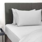Bambo O 440 Thread Count Fitted SHEET - Light Grey - King 182 X 192CM
