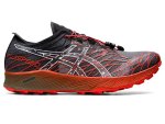 ASICS Men's Fujispeed Trail Running Shoes - Black cherry Tomato - UK8.5