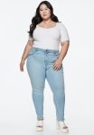Curvy Ultra High Jeggings - Light Denim Blue
