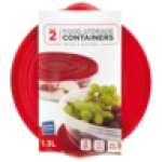 Fresha Round Container Set 2 X 1.3L