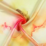 Tye Dye Blocked Organza