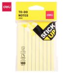 EA00652 To Do Notes 76X101MM 100 Sheets Yellow 8 Lines Printed Horizontal Pad – 6921734942692