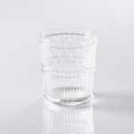 Galateo - Deco Hand Pressed Tumbler Glass Set Of 4 - 320ML