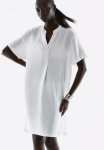 Viscose Tunic Dress - White