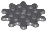Parts Plate Round 4 X 4 With 10 Gear Teeth Flower Petals 35443