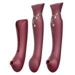 Zalo - Queen Set G-spot Pulsewave Vibrator Wine Red