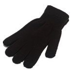 Men's Larger Black Touchscreen texting Winter Gloves
