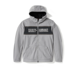 H-d Trenton Deflector 2.0 Hooded Riding Fleece – Colorblock – Billiard Grey & Harley Black