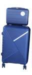 Smte Unbreakable Travel Luggage 2 Piece Suitcases Spinner 24 Royal Blue With Keychain