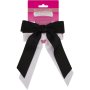 Brushworks Satin Hair Bow Duo Black & White
