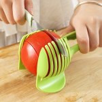 1PC Tomato Slicer Tool Lemon Cutter Tool Lemon Slicer Holder Tomato Slicer Holder Lemon Cutter Holder Round Fruit Tongs Egg Slic