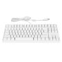87-KEY White Backlit Keyboard White