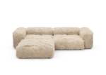 Three Module Chaise Sofa - Flokati - Beige - 272CM X 220CM