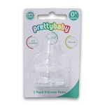 Baby Silicone Teats 0+ Months 2 Pack