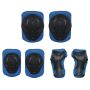 Adjustable Sports Protective Gear Guards Set For Kids - Pack Of 6 Blue