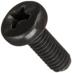 Steel Pan Head Machine Screw Black Oxide Finish Meets Din 7985 2 Phillips Drive M4-0.7 Thread Size 10 Mm Length Fully Threaded I