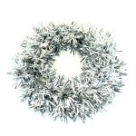 Christmas Tinsel Wreath Silver - Factory Plaza