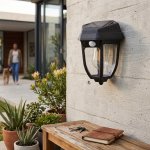 Super Bright Solar Powered Motion Sensor Wall Lamp