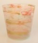 Clear Pink & Gold Vase 22.5X22CM