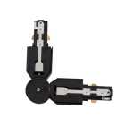 Track Connector L Shape Flexible - White