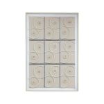 80 X 120CM Spiral Design Frame Cream