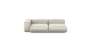 Two Module Chaise Sofa - Velvet - Creme - 241CM X 115CM