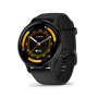 Venu 3: Slate Stainless Steel Bezel With Black Case And Silicone Band