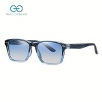 Rectangle Small Polarized Glasses For Men Retro Square Shade Blots TR90 Frame Adjustable Size Ocean Lens Glasses
