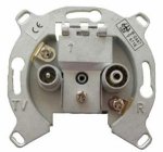 Space Tv & Fm Wall Outlet Socket 14DB 5-1000MHZ